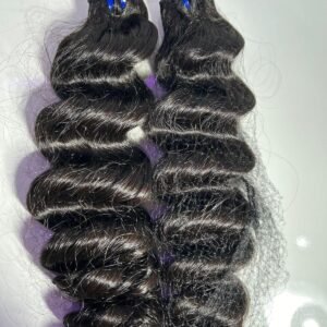 BUNDLES  Loose Wave 20" 💯 100%  Human Hair | Natural Black