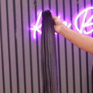 BUNDLES  STRAIGHT 18''💯 100%  Human Hair | Ash grey Highlight Vietnam Hair