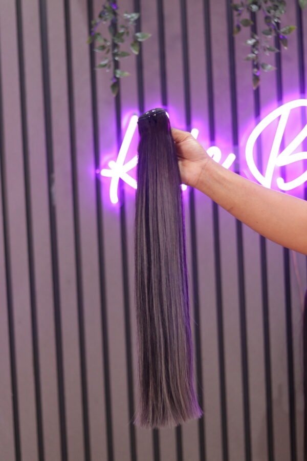 BUNDLES  STRAIGHT 18''💯 100%  Human Hair | Ash grey Highlight Vietnam Hair
