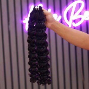 BUNDLES  curly 22''💯 100%  Human Hair | Natural Black Vietnam Hair