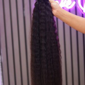 BUNDLES  Kinky straight 22''💯 100%  Human Hair | Natural Black Vetnam Hair
