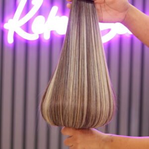 TAPE HAIR 22" Tape 💯 Human Hair HighLight olive/Vietnam Hair/Super double drawn
