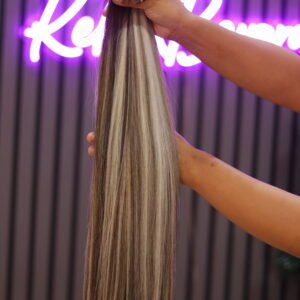 TAPE HAIR 18" Tape 💯 Human Hair HighLight olive/Vietnam Hair/Super double drawn