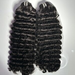 BUNDLES  curly 16''💯 100%  Human Hair | Natural Black Vietnam Hair